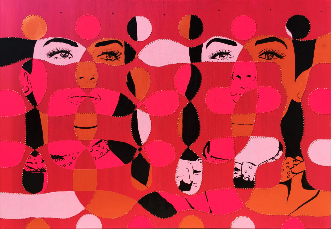 Portrait issu de la serie conceptuelle de l'artiste christel Delrieu Petraud