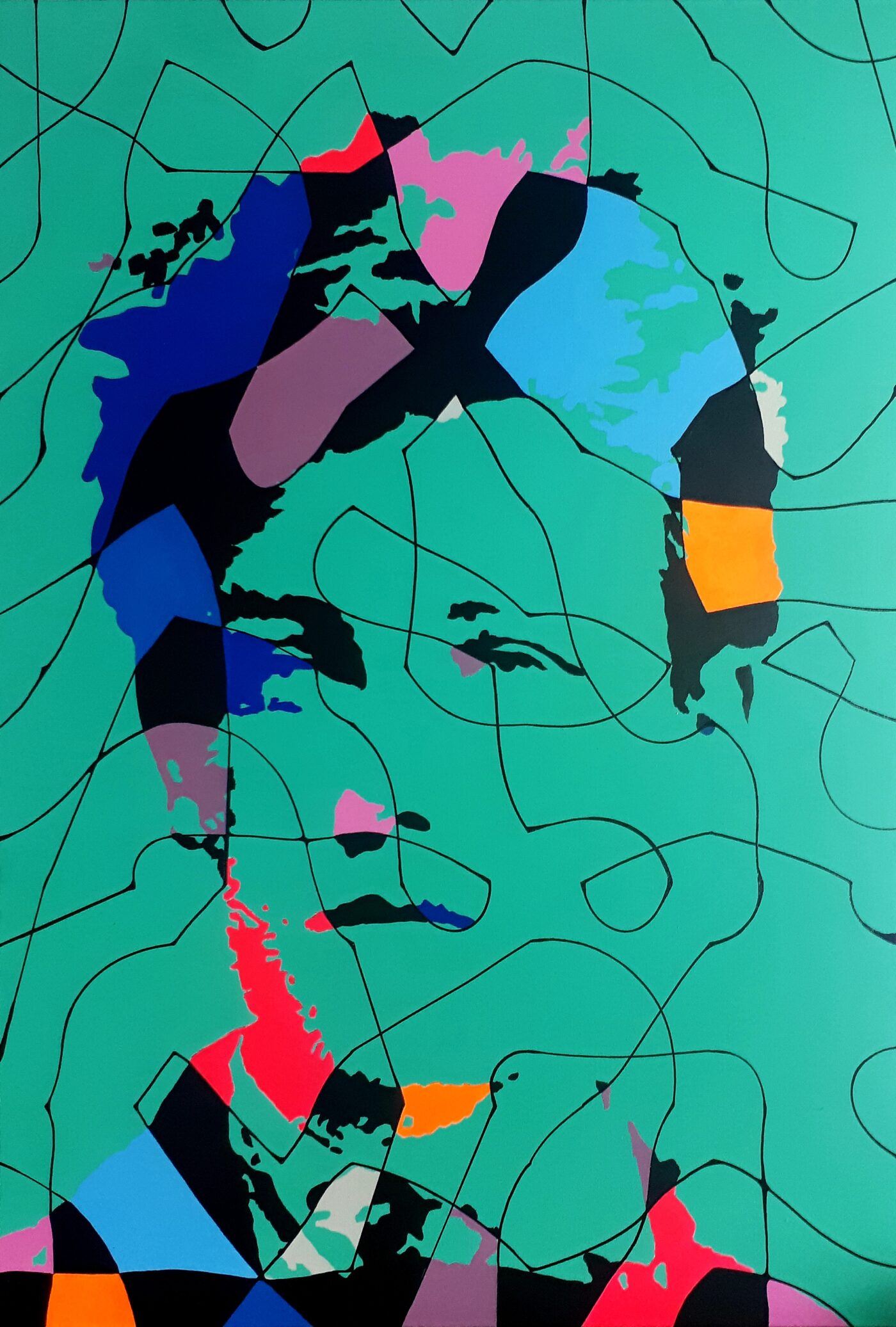 Portrait issu de la serie conceptuelle de l'artiste christel Delrieu Petraud