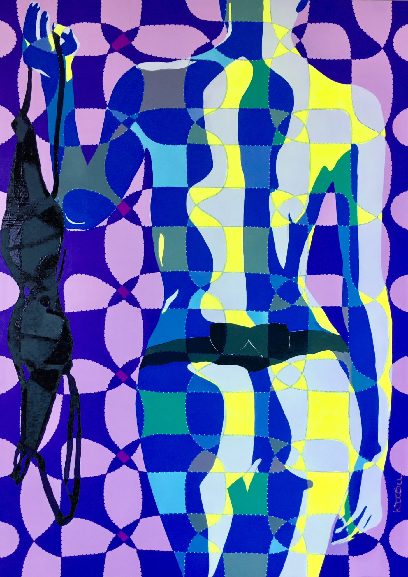 Portrait issu de la serie conceptuelle de l'artiste christel Delrieu Petraud